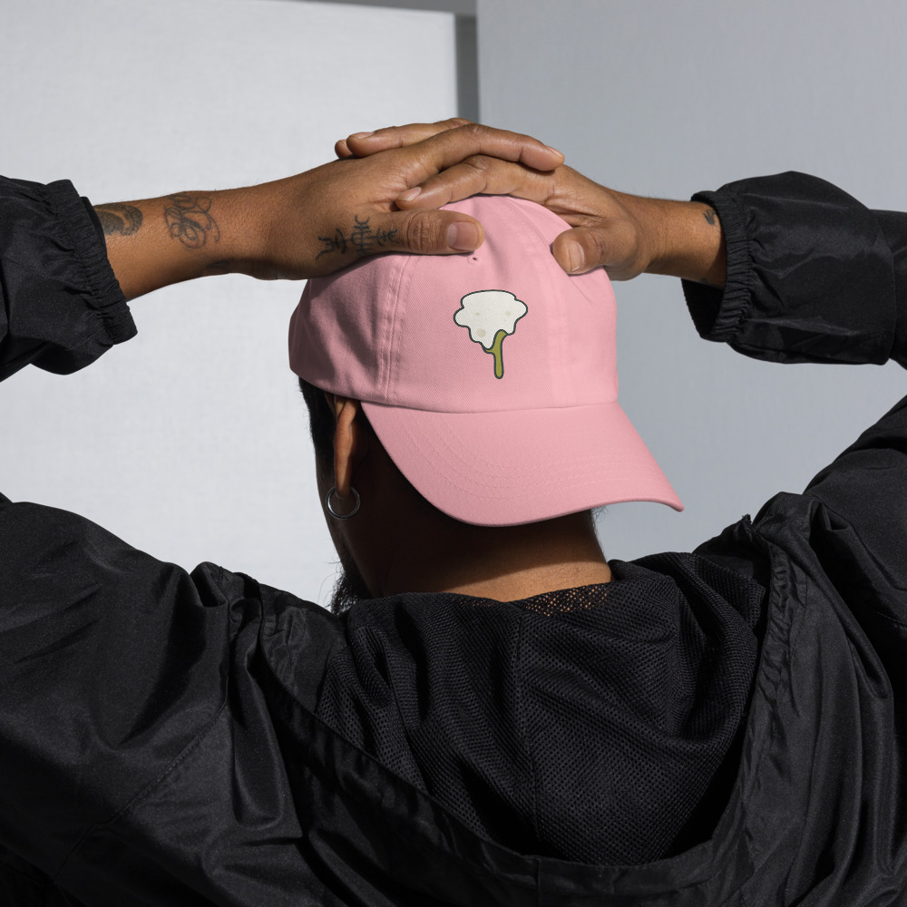 LA CASQUETTE CROTTE DE PIGEON — Avant (porté)
